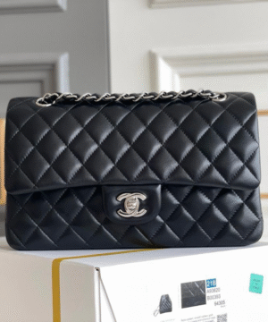 Black Chanel Quilted Shoulder Handbag