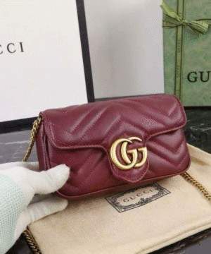 GG Marmont Mini Shoulder Bag – Maroon Wine