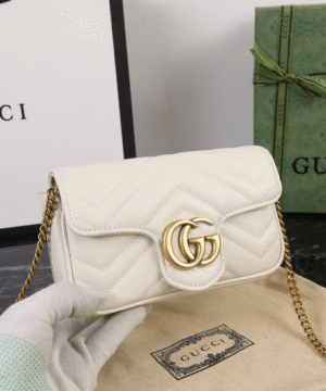 GG Marmont Mini Shoulder Bag – Ivory White