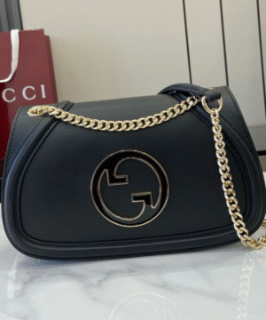 Luxury Logo Embossed Shoulder Bag – Chain Strap Edition